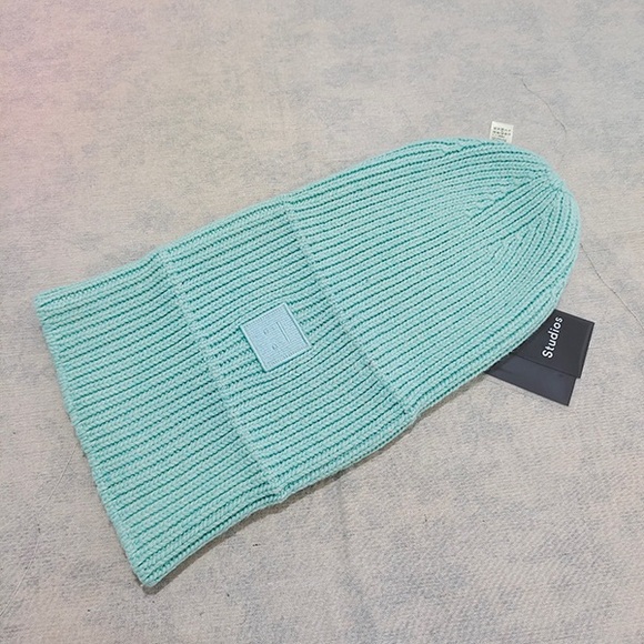 Acne Studios Unisex Blue Knit Beanie - Picture 6 of 6